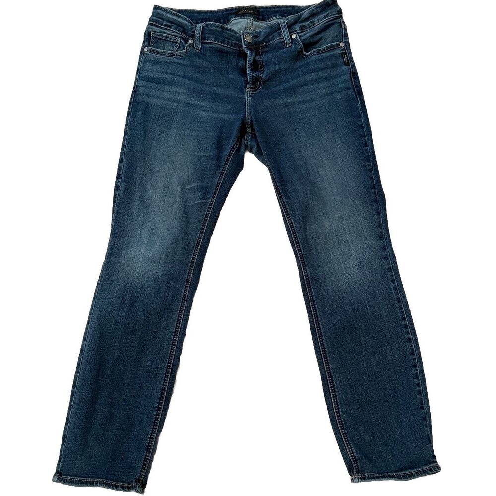 Silver Jeans Co, Elyse Mid-Rise Straight Jeans, Size 31, EUC